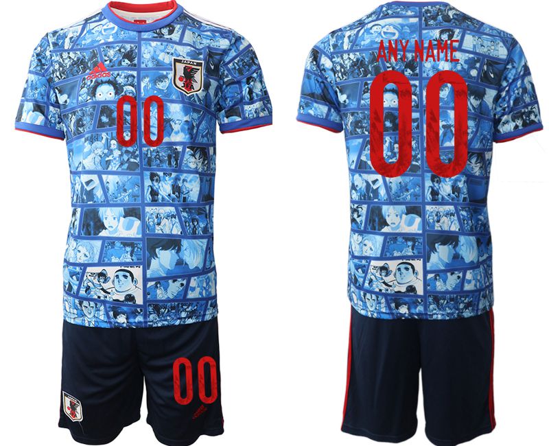 Men 2022 World Cup National Team Japan home blue customized Soccer Jersey->portugal jersey->Soccer Country Jersey